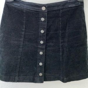 Black Corduroy skirt